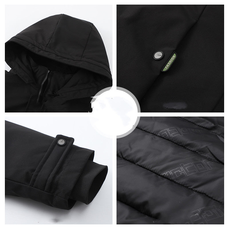 Men's Cotton Middle-aged Father Winter Thickened Jacket