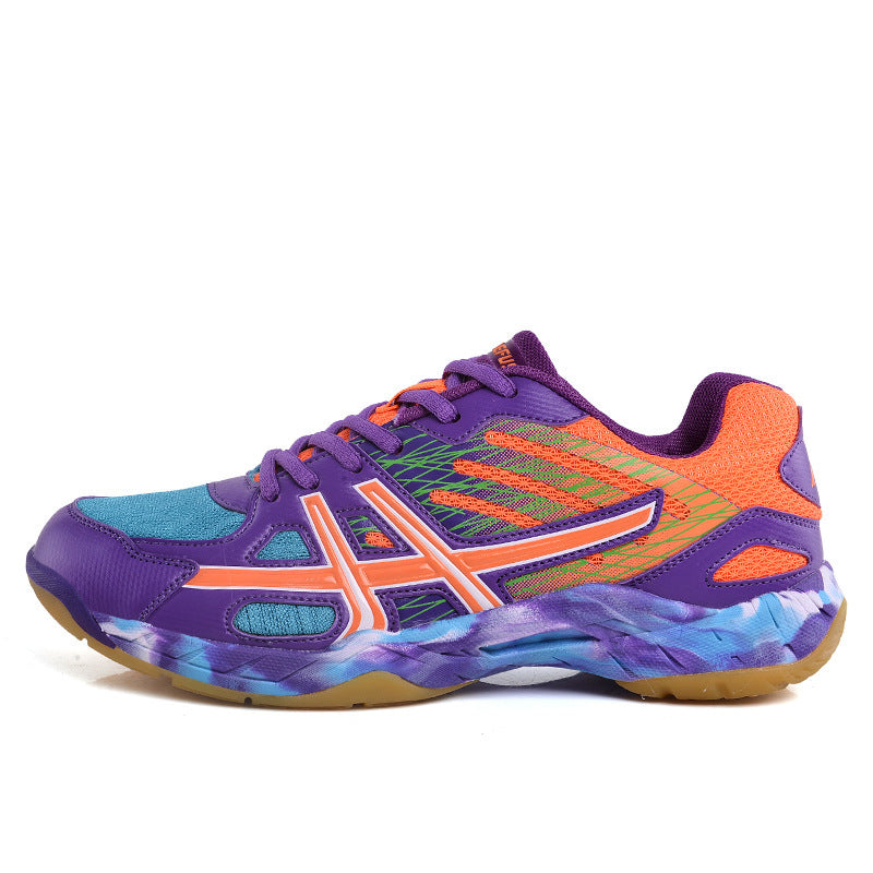 Lightweight Tennis Shoes, Colorful Couple Shoes, Wear-Resistant Non-Slip Badminton Shoes, Competition Training Sports Shoes