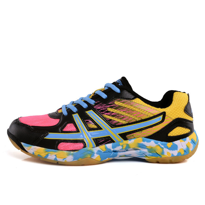 Lightweight Tennis Shoes, Colorful Couple Shoes, Wear-Resistant Non-Slip Badminton Shoes, Competition Training Sports Shoes