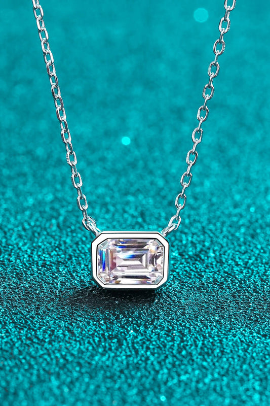 Beautiful Words 1 Carat Moissanite Pendant Necklace