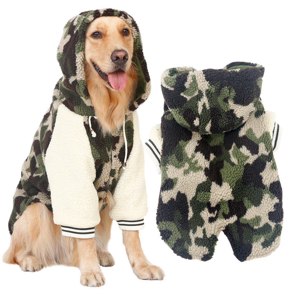 Big Dog Camouflage Clothes Golden Retriever Labrador Samoyed