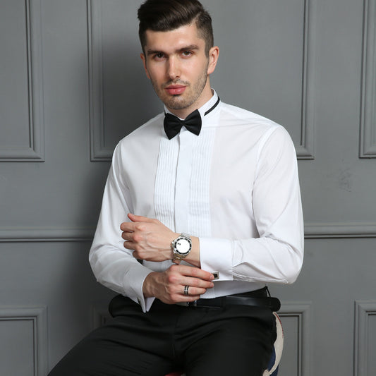 Swallowtail Dress French Cufflink Shirt Men