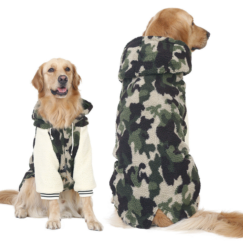 Big Dog Camouflage Clothes Golden Retriever Labrador Samoyed