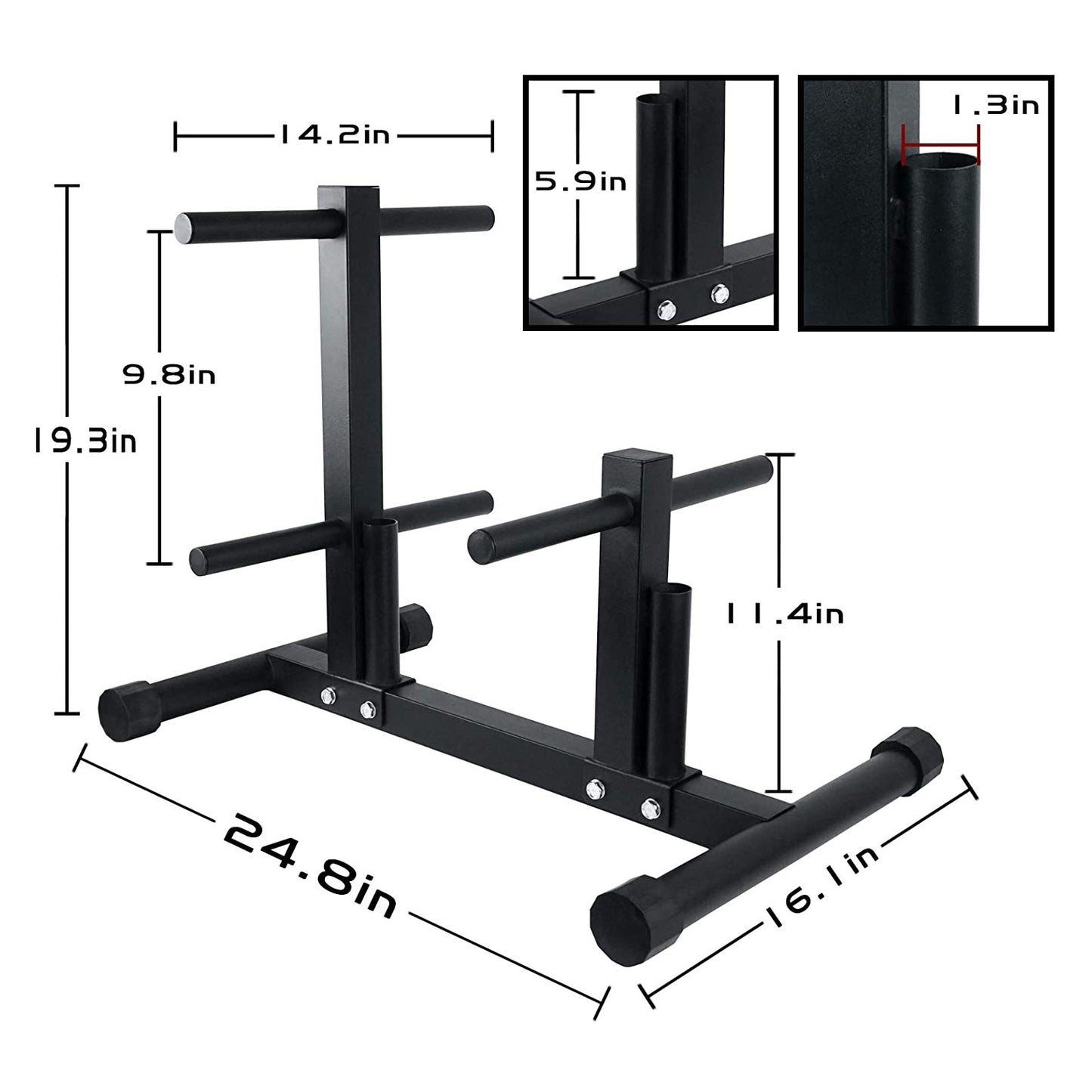 Weight Plate Rack Tree For Dumbbell Plates Olympic Free Weight Storage Rack